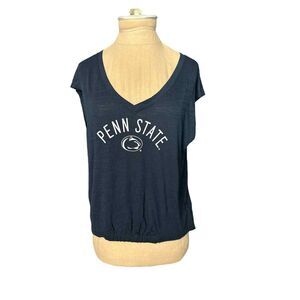 RS Redshirt Penn State Tee Navy Blue White Writing Sleeveless Size Small
